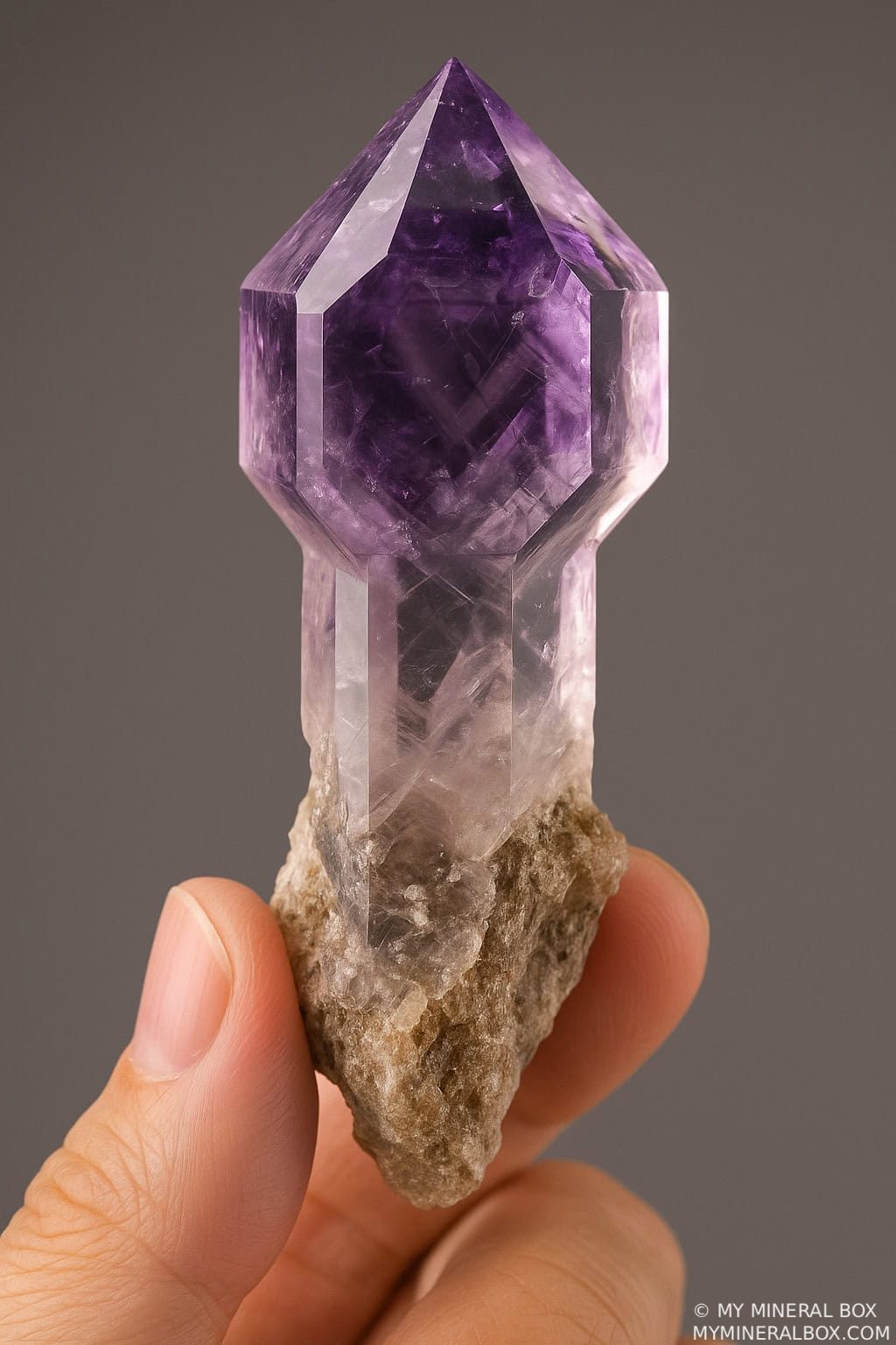Amethyst crystal specimen known for stress relief and calmness