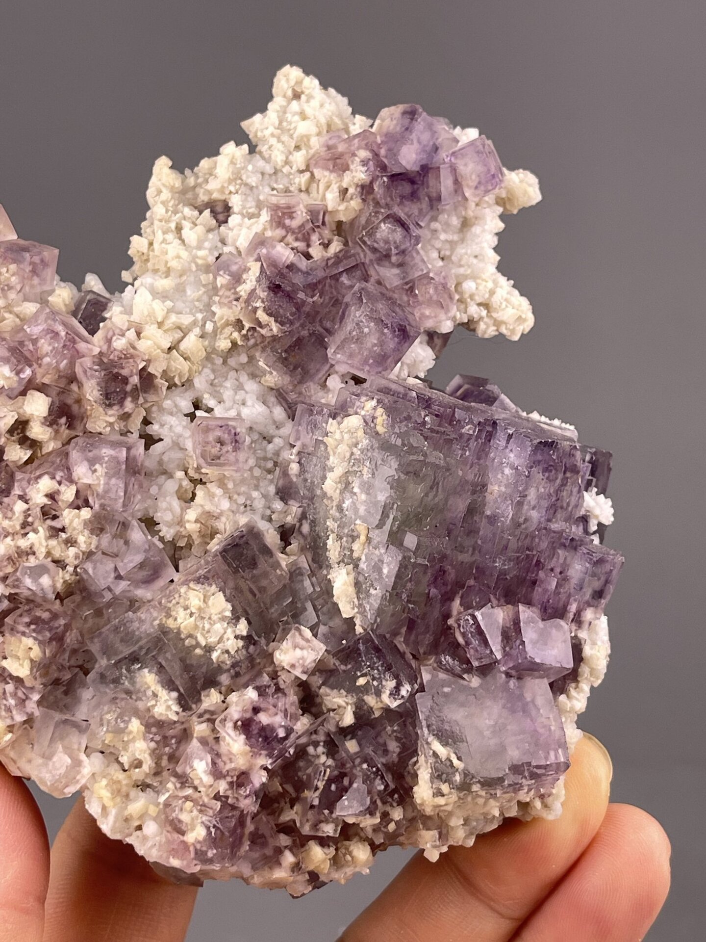 Green Fluorite Crystal Cluster from Shangbao Mine, Hunan – side profile