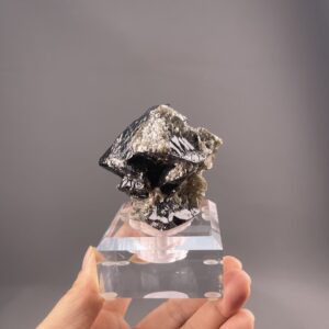 Black Octahedral Cassiterite from Xuebaoding, Pingwu, Sichuan