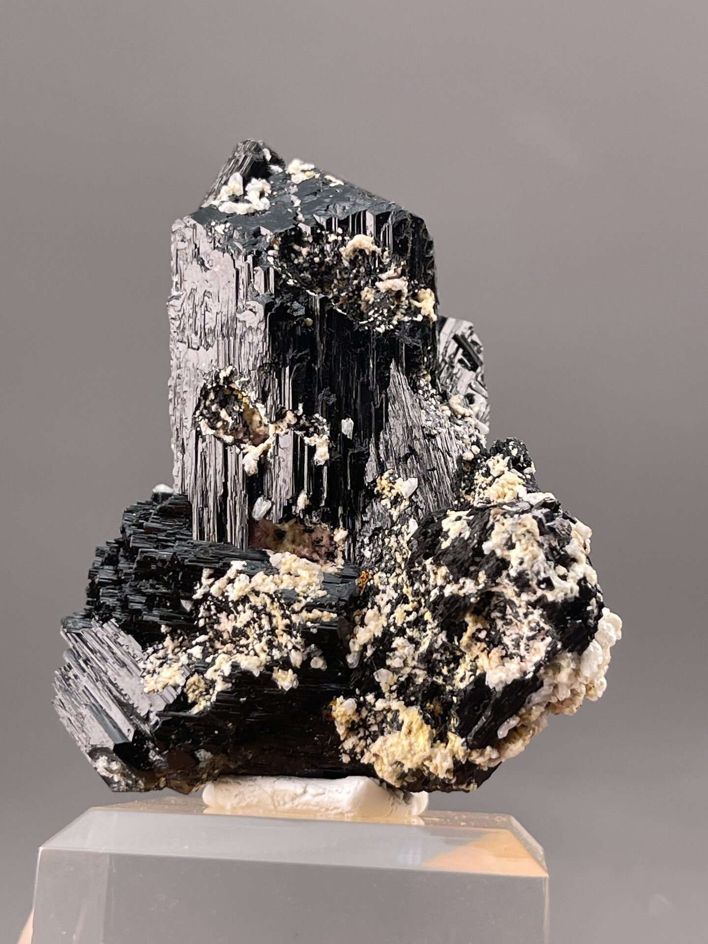 Tourmaline Prismatic from Tsumeb Mine, Namibia – scale reference view