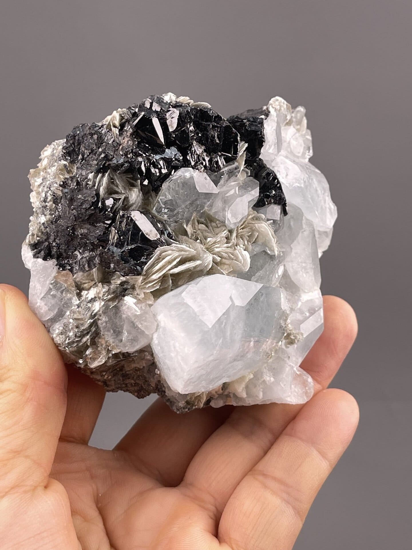 Blue Cassiterite Cluster Xuebaoding Pingwu