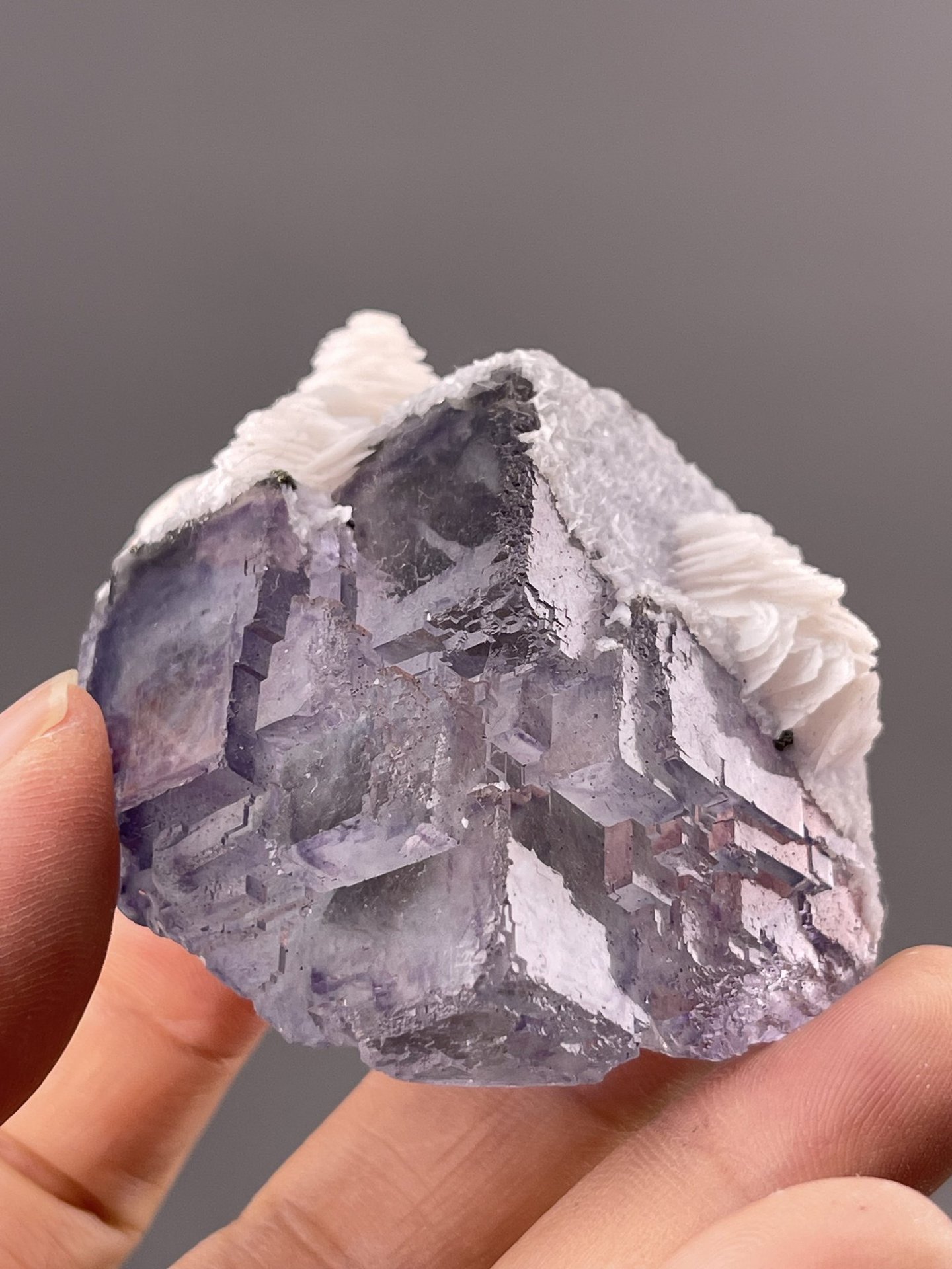 Fluorite Cubic Crystals from Chenzhou, China – scale reference view