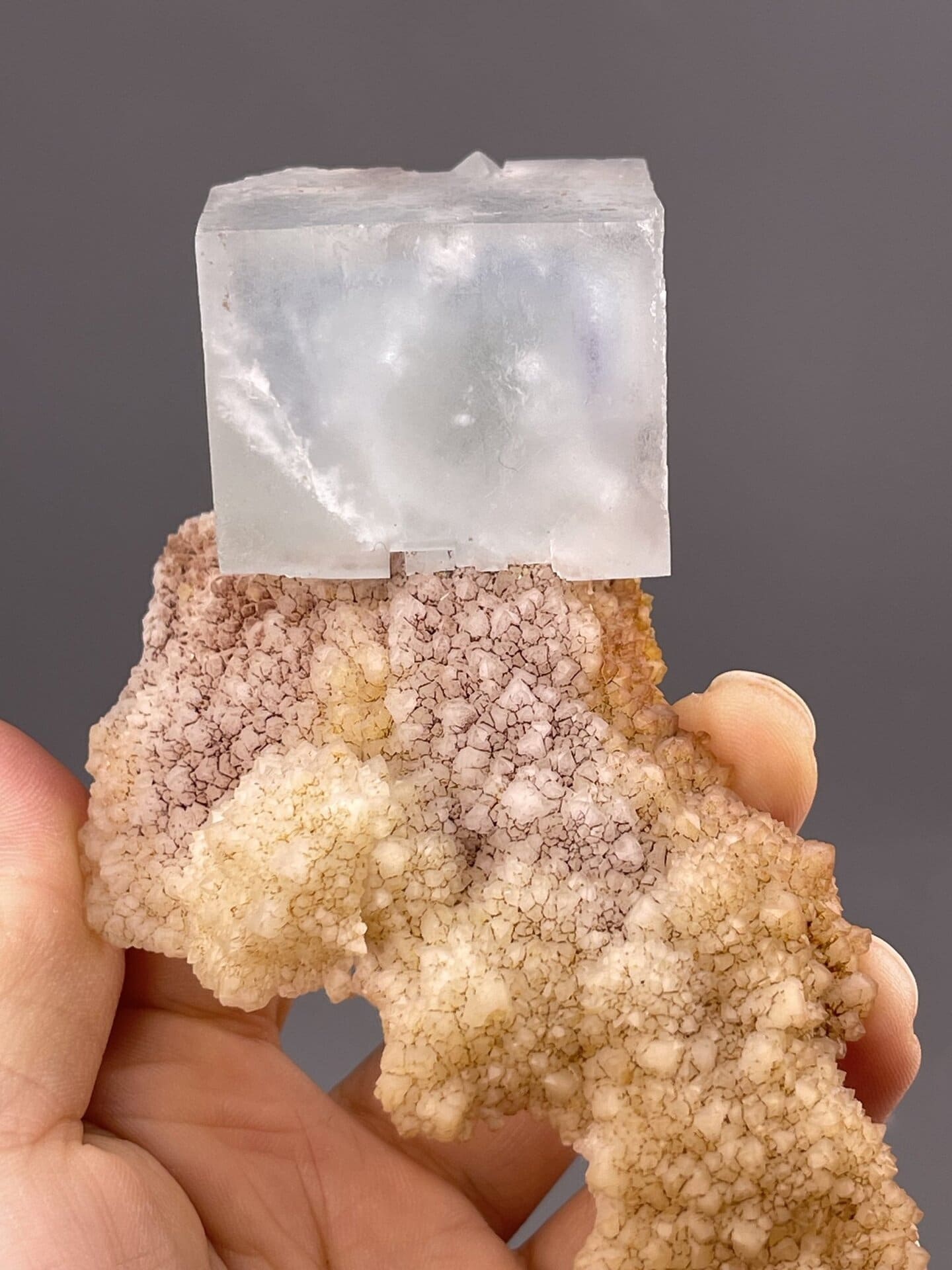 Cubic Dolomite Specimen from Guangxi, China – top-down view