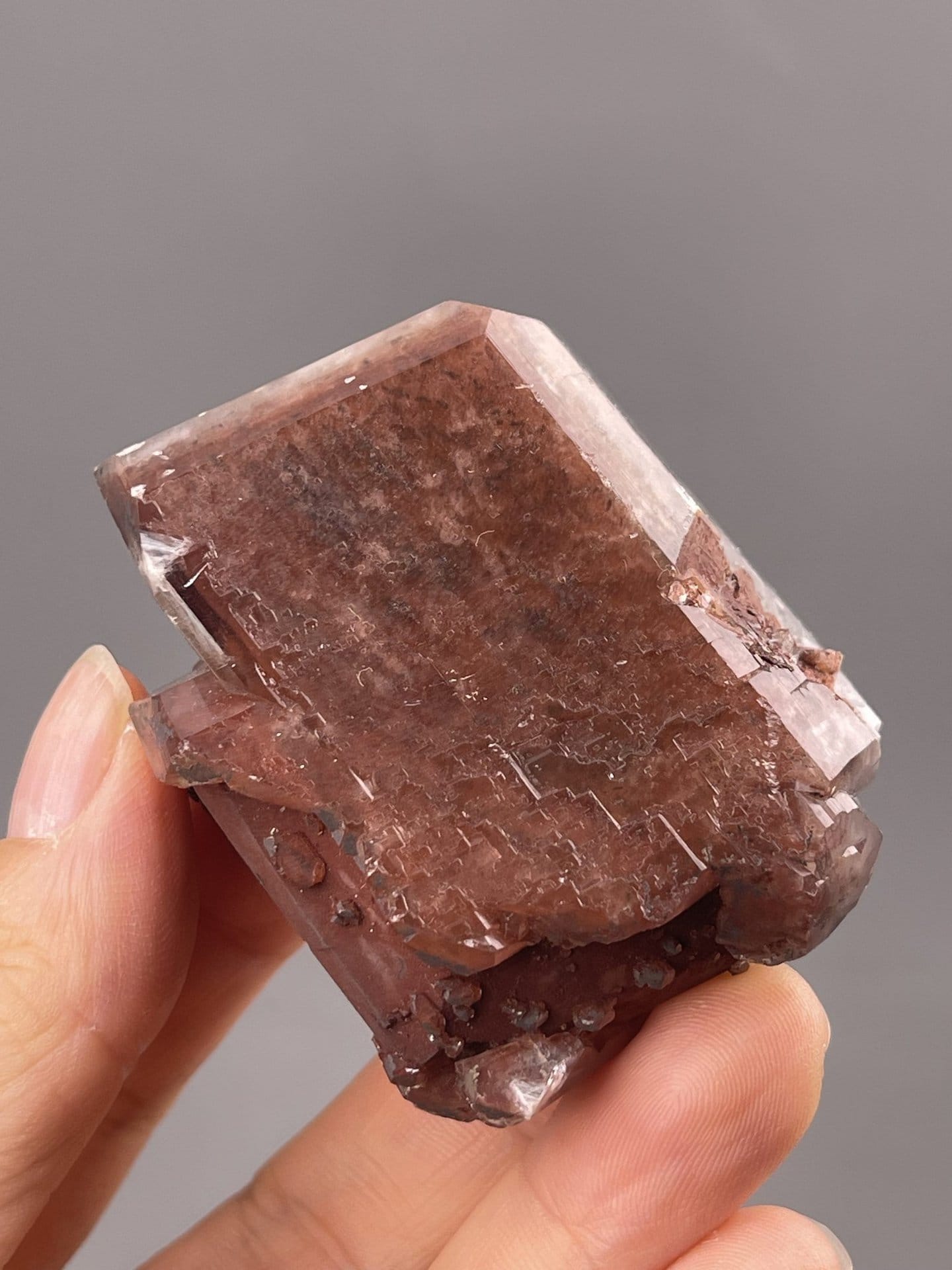Prismatic Calcite Crystal from Yunnan, China – side profile