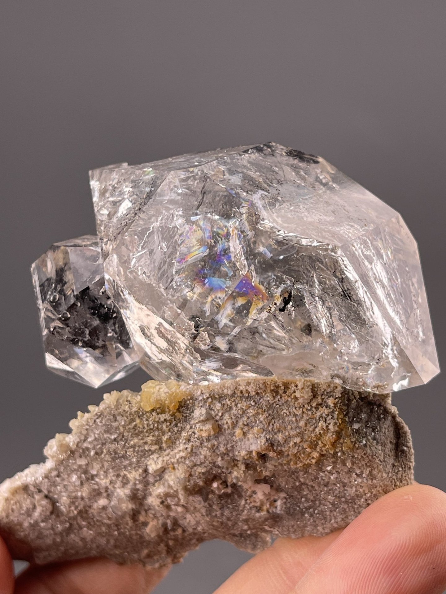SiO₂ trigonal quartz with natural terminations, Sichuan China Mohs 7