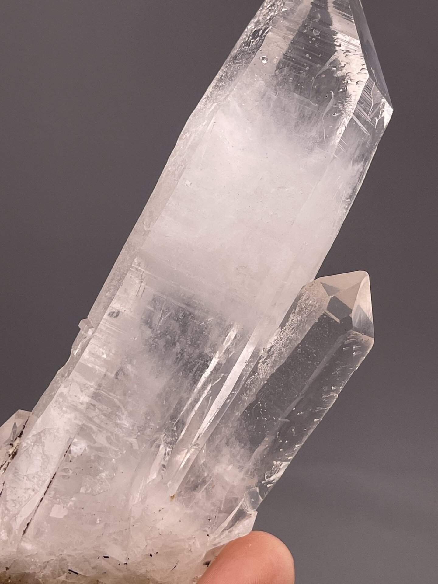 Himalayan Quartz Crystal from Parvati Valley, Pakistan – reverse side
