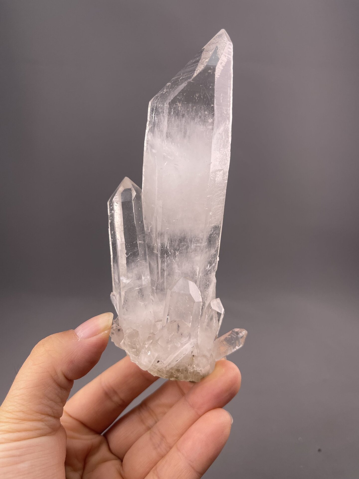 Himalayan Quartz Crystal from Parvati Valley, Pakistan – full specimen against white background