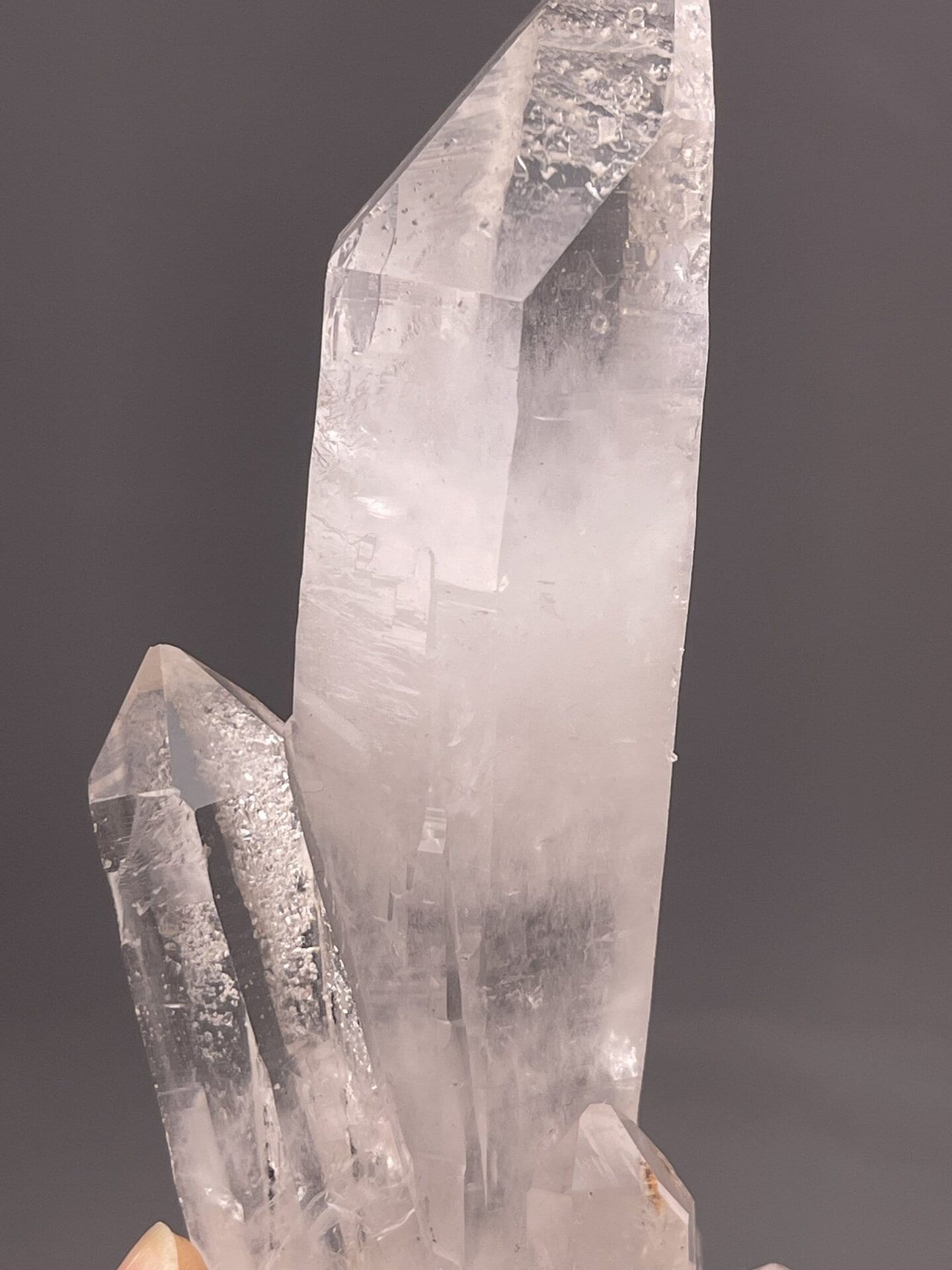 Himalayan Quartz Crystal from Parvati Valley, Pakistan – scale reference view