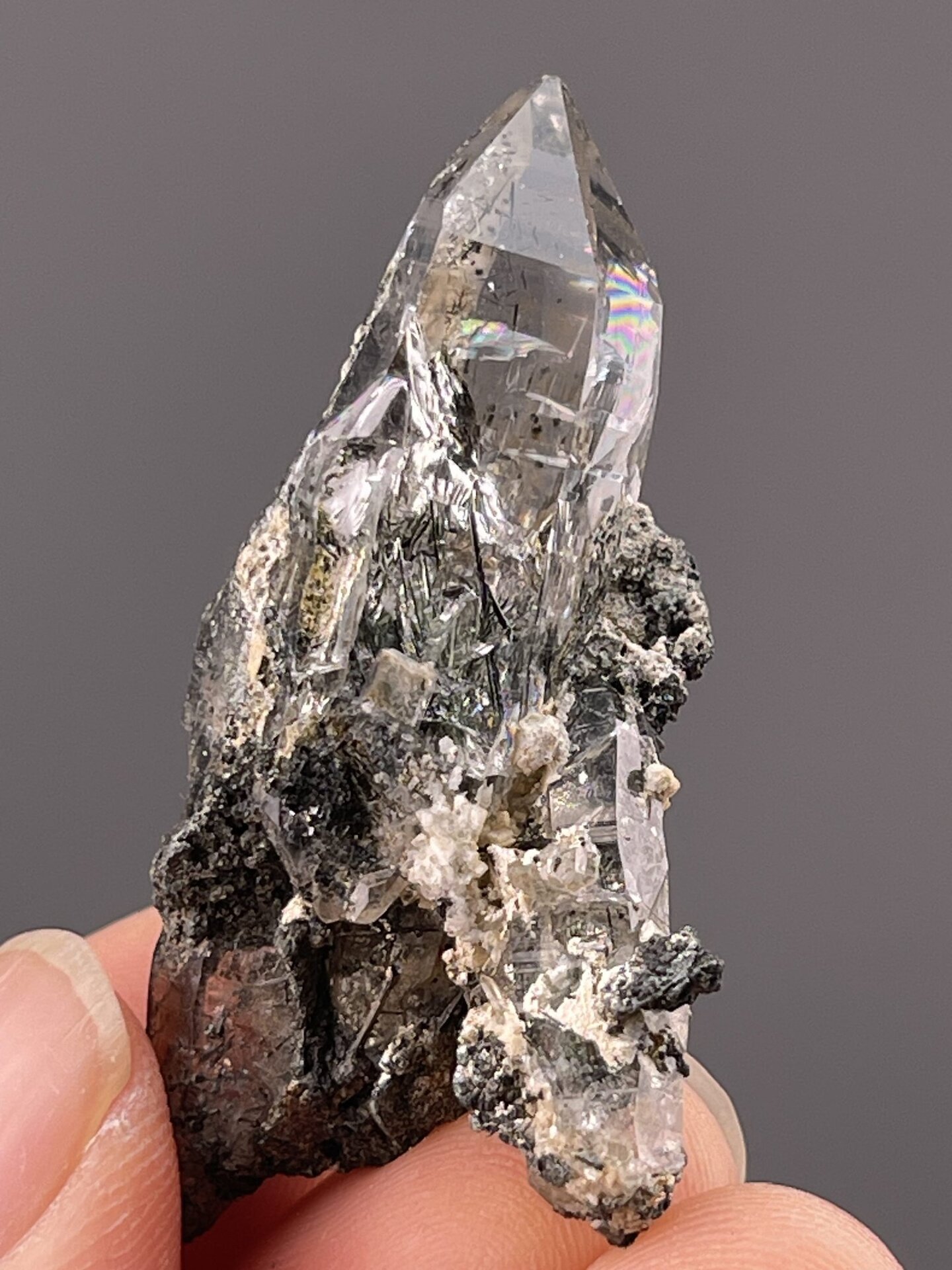 Colorless quartz crystal from Erongo Mountains Namibia, SKU C1118