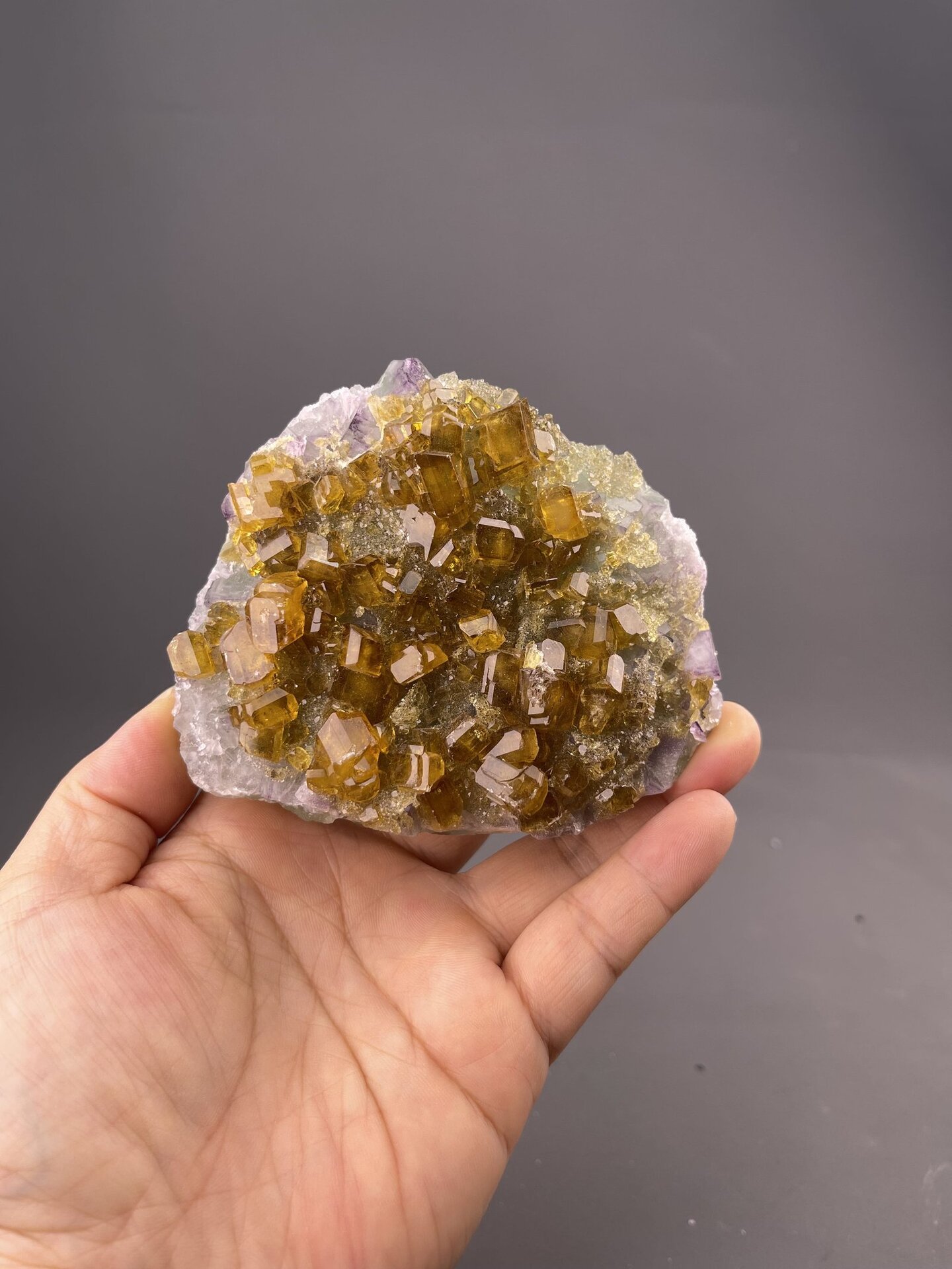 Barite crystal cluster side profile, Dexing, Jiangxi, China