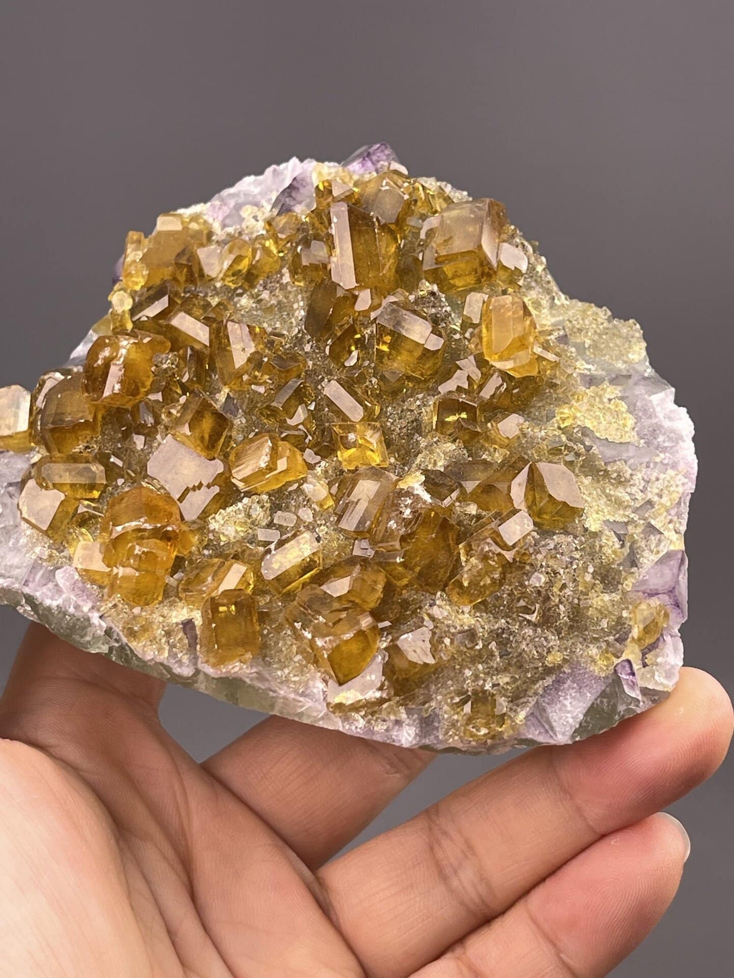Prismatic barite crystals on matrix, Dexing Copper Mine, China