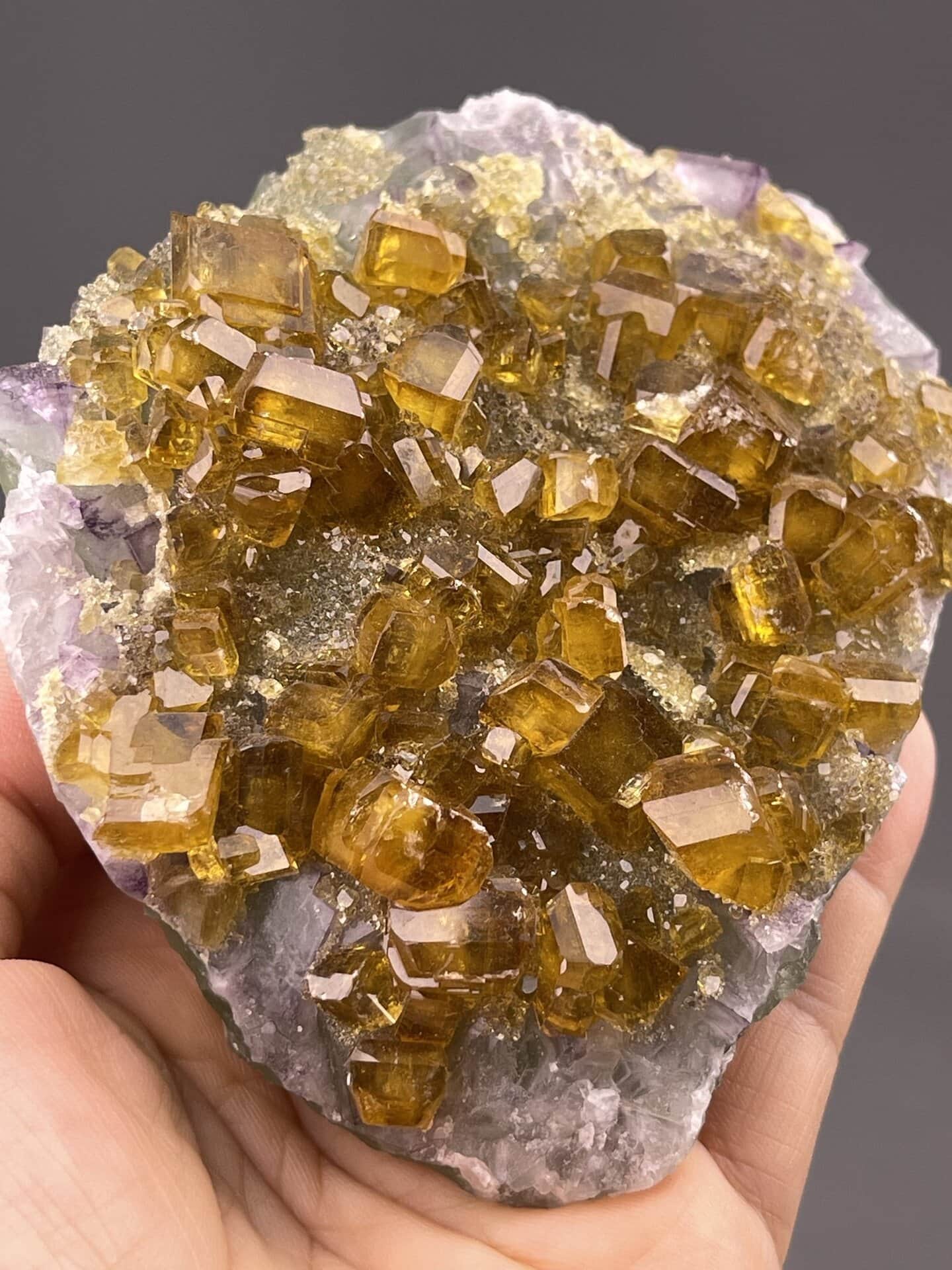 Collector-grade barite crystal cluster, Dexing Mine, Jiangxi, China