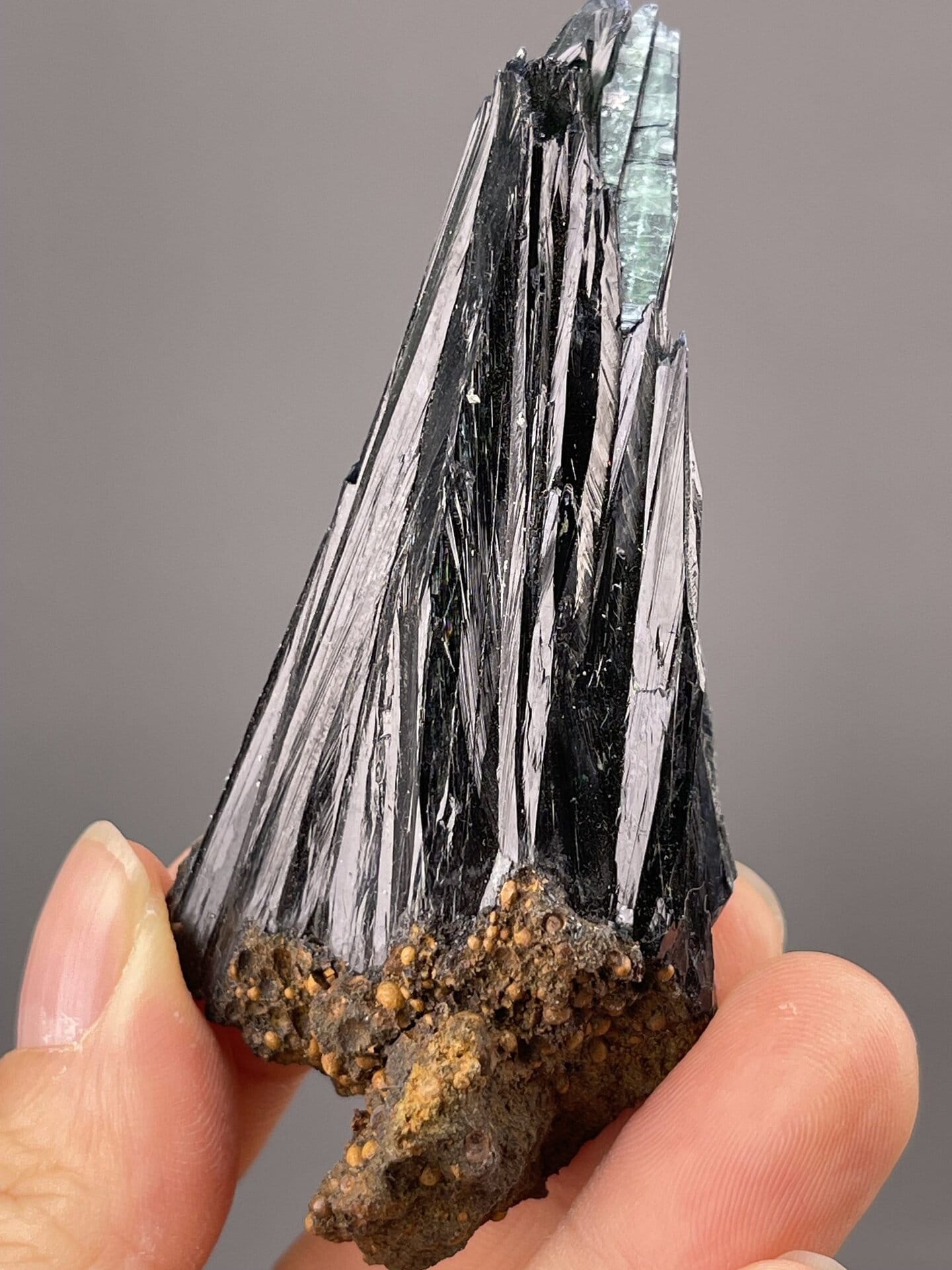 Lustrous hematite crystal specimen from Minas Gerais Brazil, SKU 1071