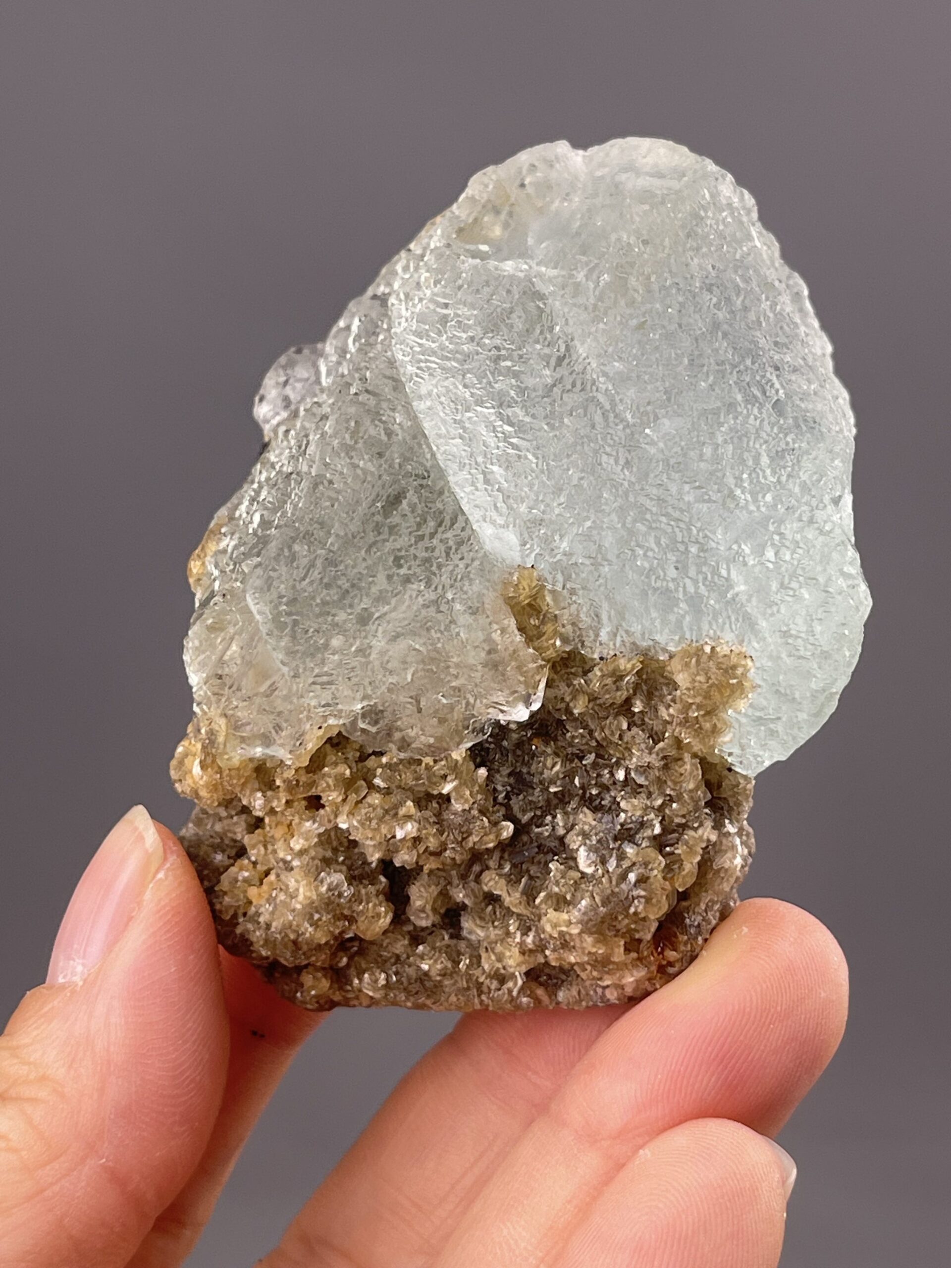 Fluorite Crystal with Color Variations from Yaogangxian Mine – scale reference view