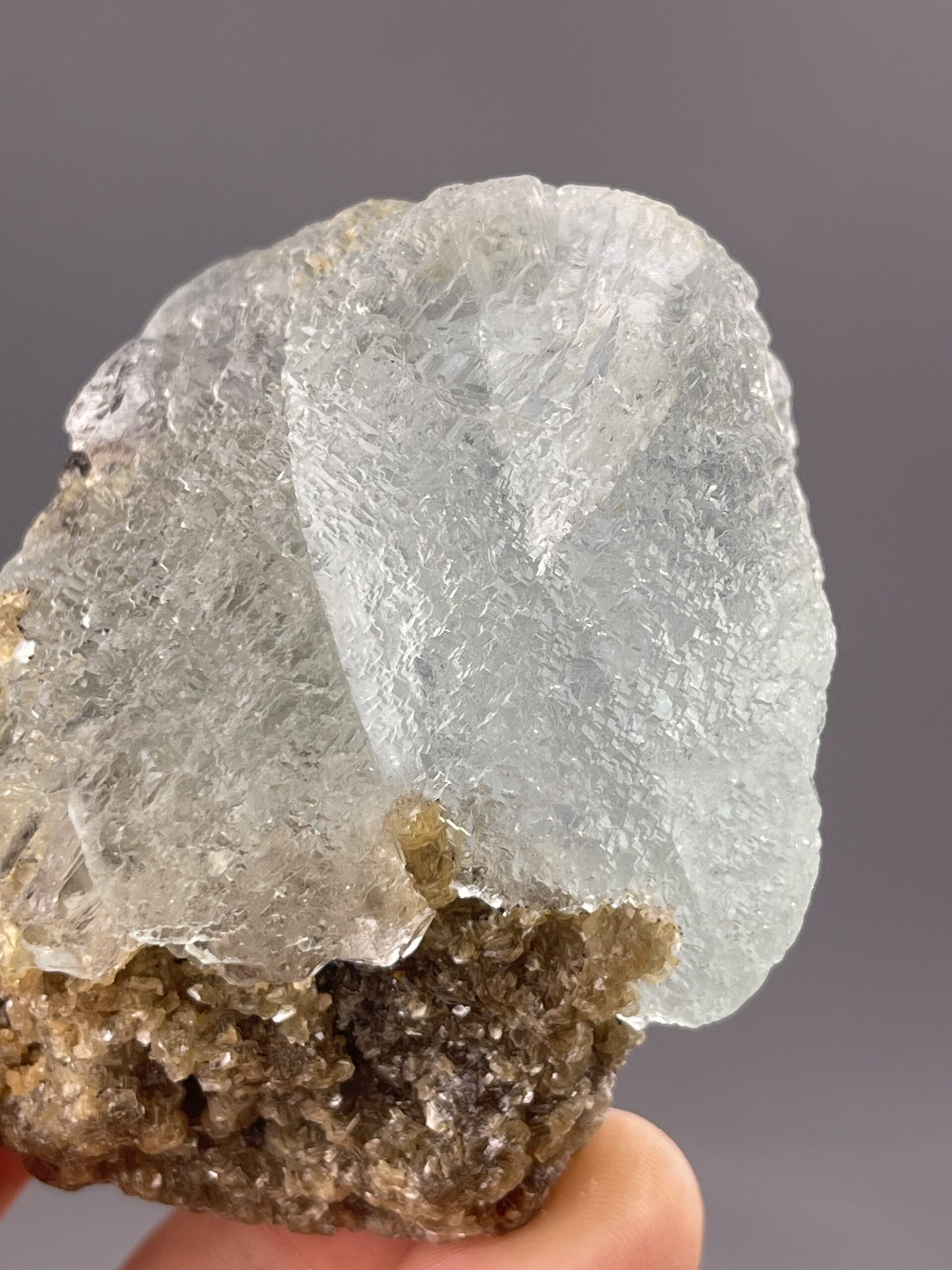 Fluorite Crystal with Color Variations from Yaogangxian Mine – lustre and transparency detail