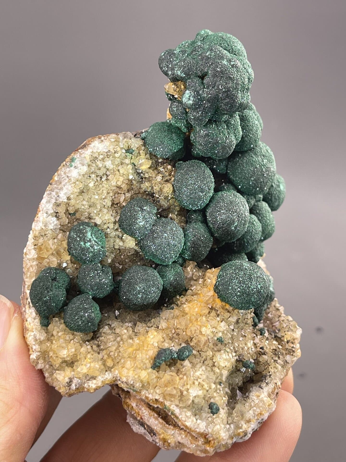 Malachite Specimen from DR Congo Origin – reverse side