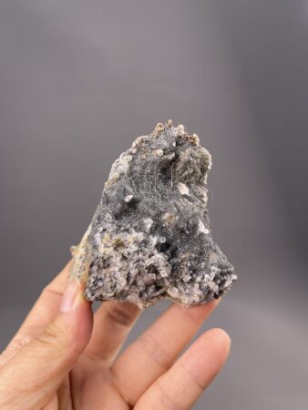 Remarkable Bismuthinite Crystals - Dark Gray Elegance - Inner Mongolia Origin - Ideal for Collectors