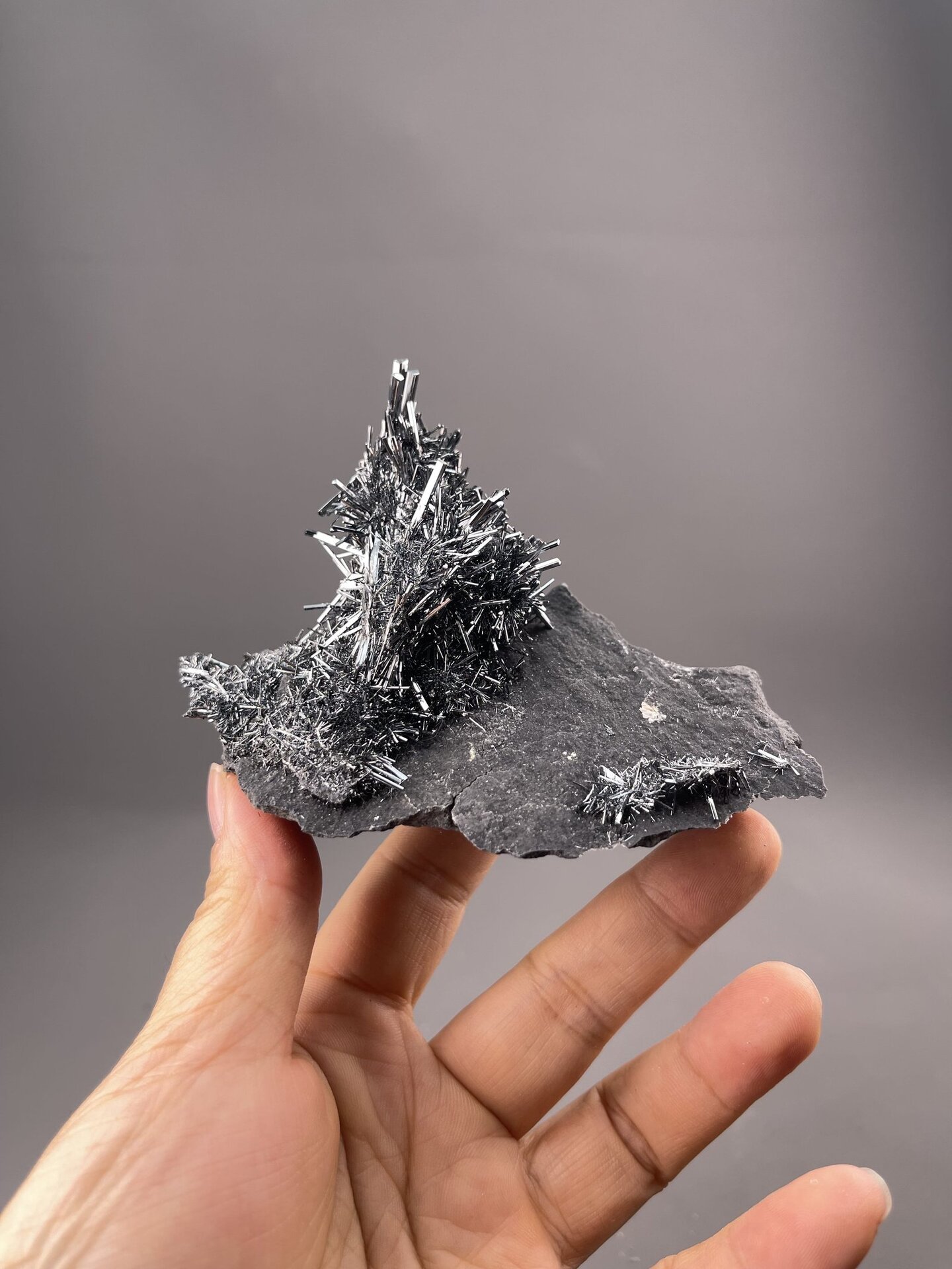 Stibnite mineral specimen from Lengshuijiang, China