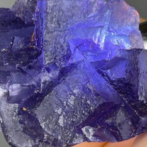 Fluorite Crystal Matrix - Transparent Purple Beauty - Rare Natural Specimen - Collectible and Metaphysical Gemstone