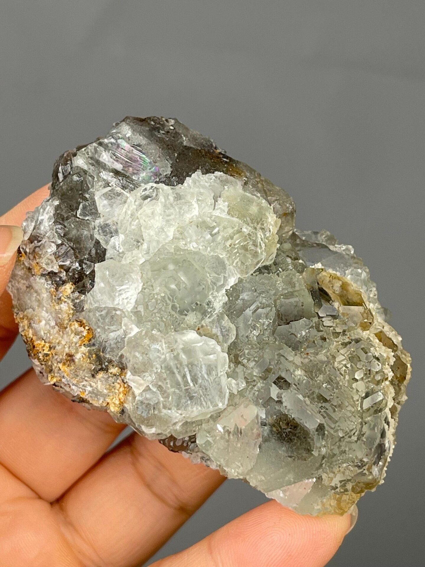 High-clarity green fluorite under studio lighting