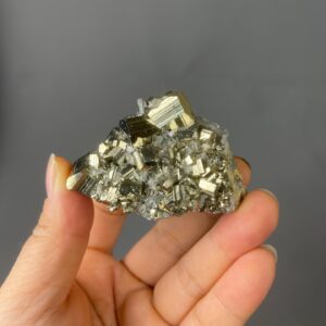 Spanish Pyrite Cluster with Quartz Crystals - Golden Luster - Spain - Collectible Mineral Specimen