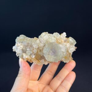 Exquisite Step-Cut Fluorite Cluster - Radiant Purple Shades - Rare Vintage Gem - Collectible or Display Piece