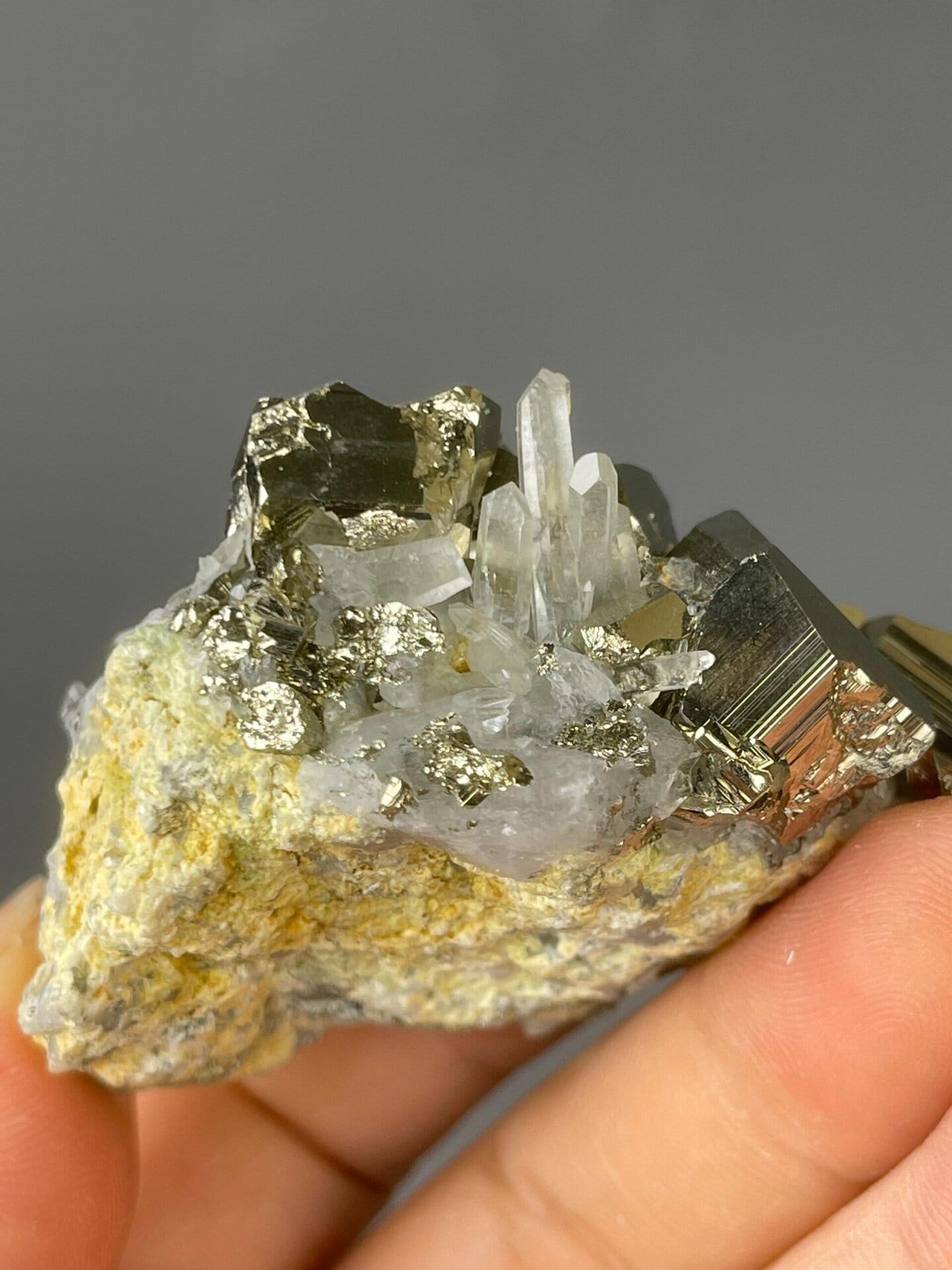 Spanish pyrite mineral specimen full view