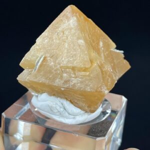 Scheelite Octahedron - Vibrant Orange-Yellow - Xuebaoding Origin - Ideal for Collectors