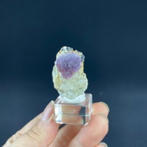 Jiangxi Fluorite Specimen - Bayberry Shape - Deep Purple Hue - Geological Art - Collectible Mineral