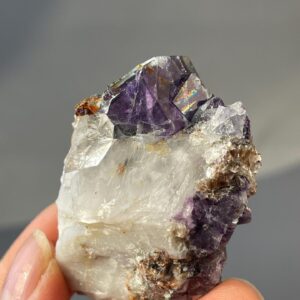 Deep Purple Fluorite - Twinned Cubes - Intricate Specimen - Old Mine - Collector's Raw Gem