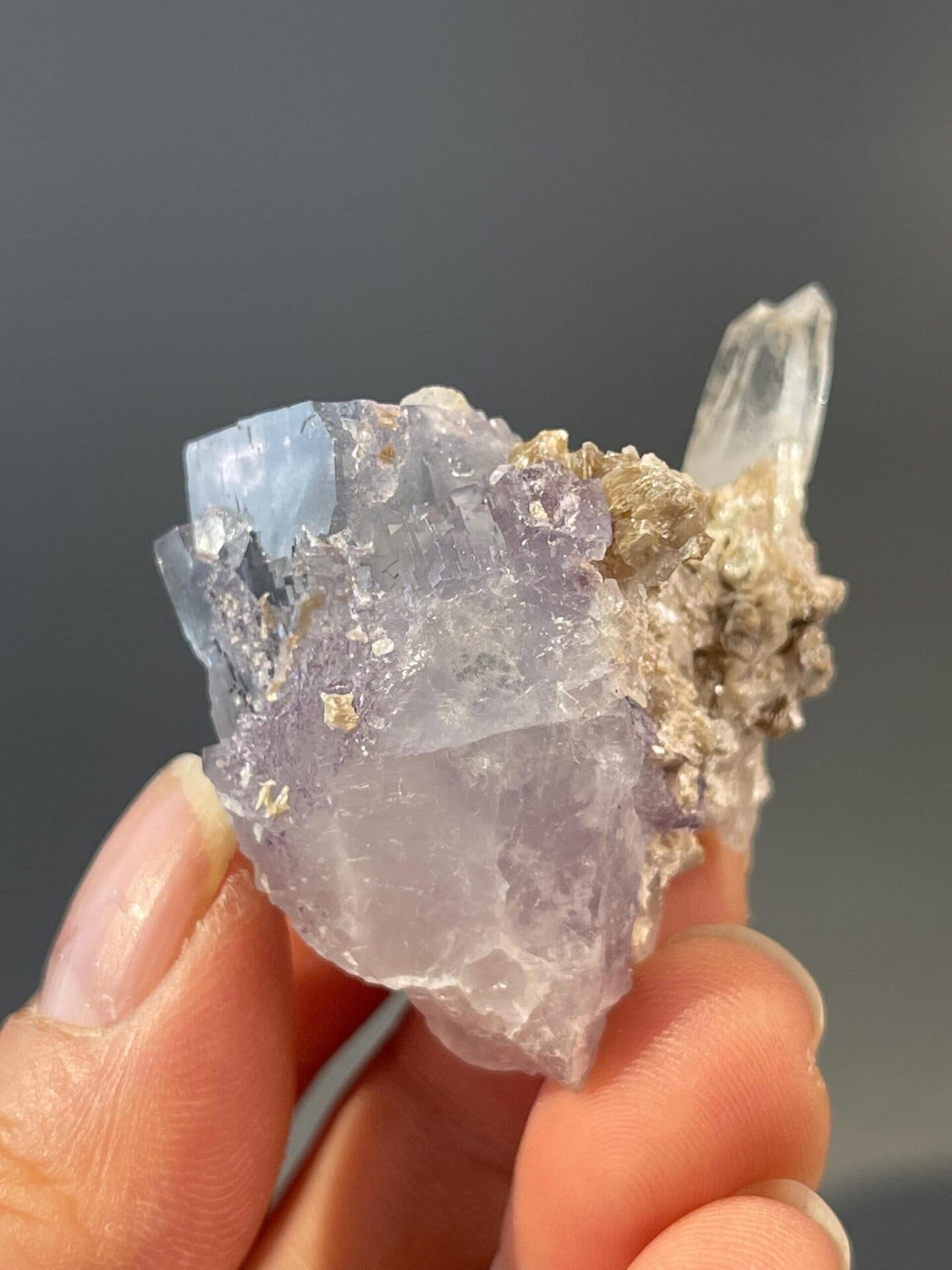 Yaogangxian blue fluorite full specimen view