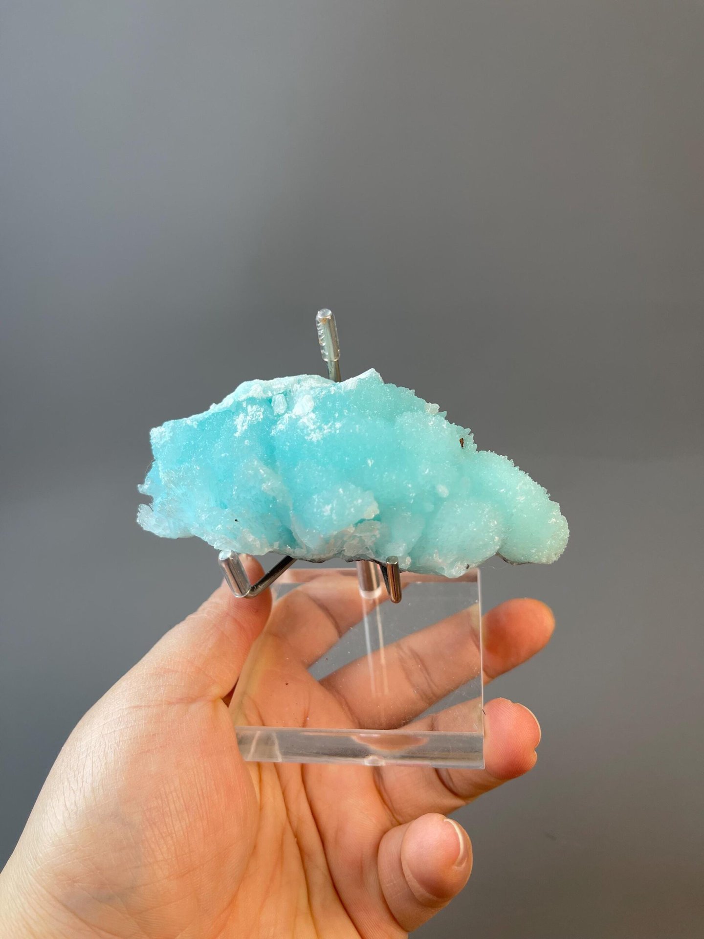 Azurite crystal faces showing vitreous luster
