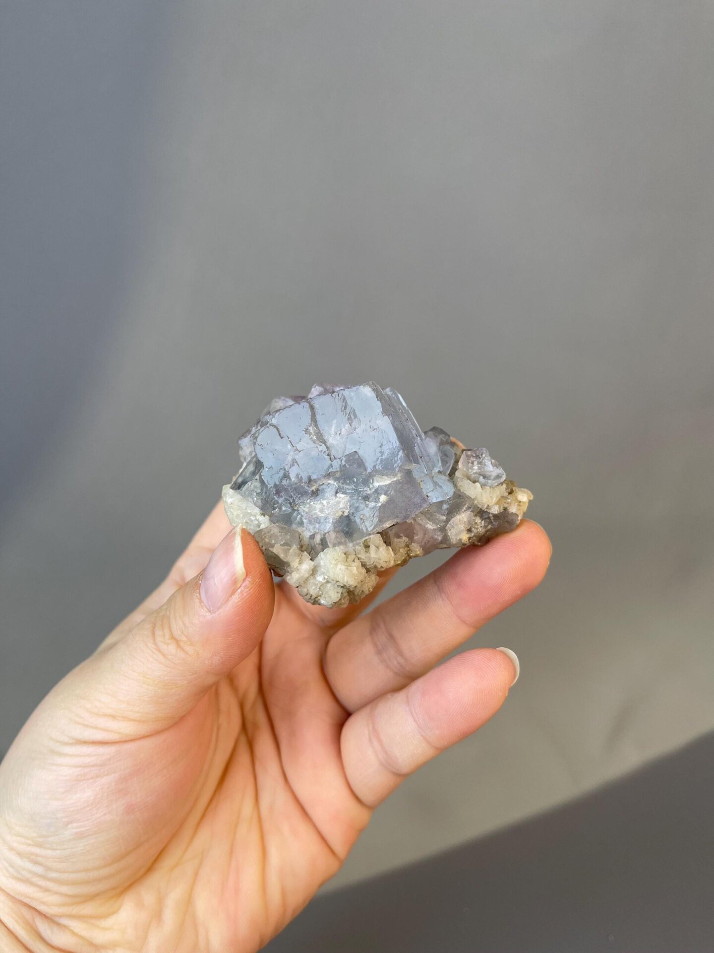 Vibrant blue color of Yaogangxian Mine fluorite
