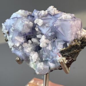Exquisite Purple Fluorite Crystal - Unique Art Collectible - Hunan, China - Perfect for Mineral Enthusiasts