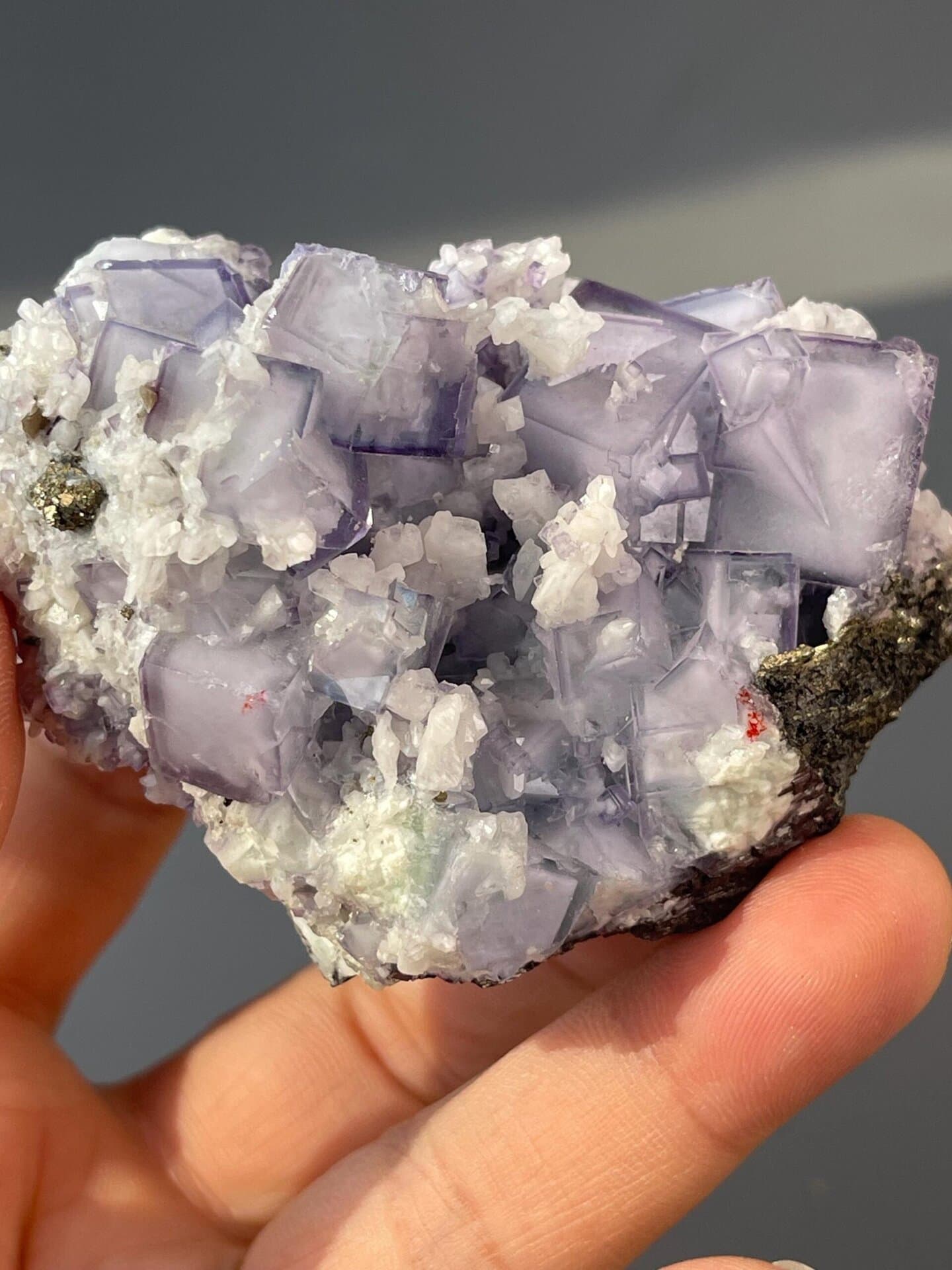 Scale reference of purple fluorite from Yaogangxian Mine