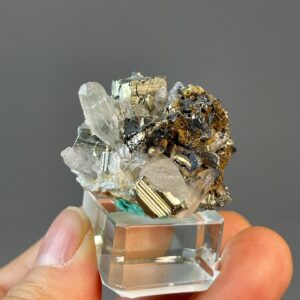 Pyrite Specimen - Large Cubic Grains - Spanish Origin - Natural Mineral Display