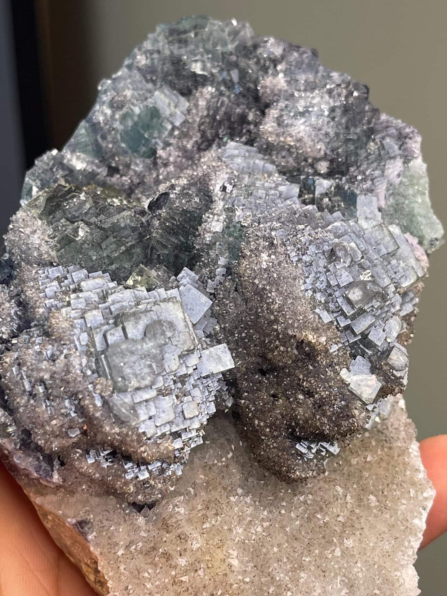 Xianghualing Mine fluorite with unusual botryoidal habit