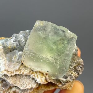 Fluorite Cube - Vibrant Green Hue - Xianghualing Origin - Ideal for Collectors and Crystal Aficionados