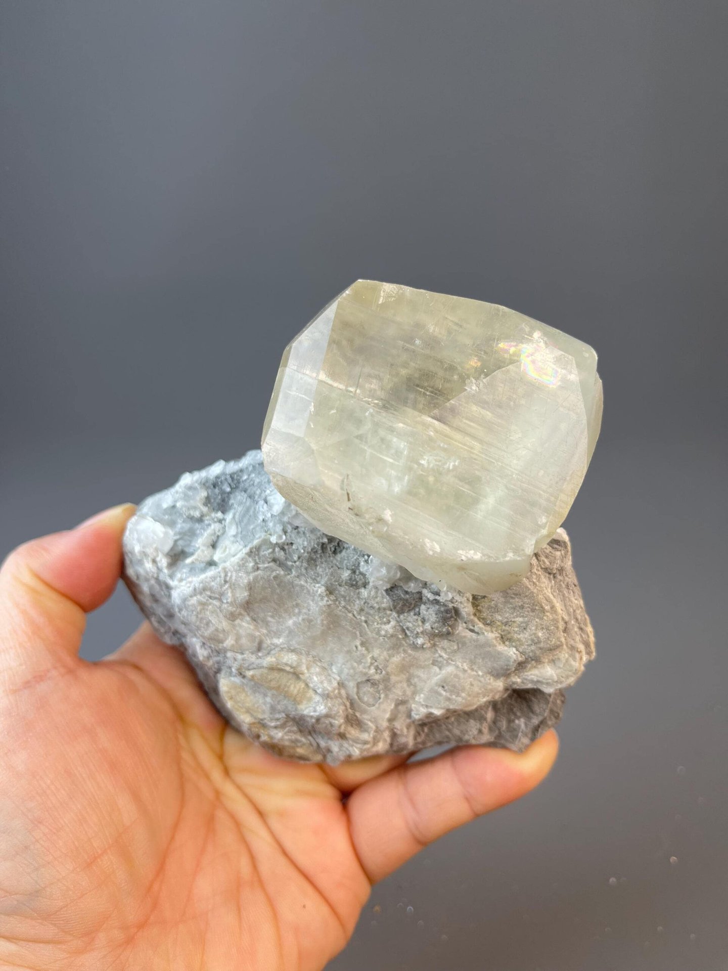 Zhejiang calcite with unusual spherical growth form on matrix