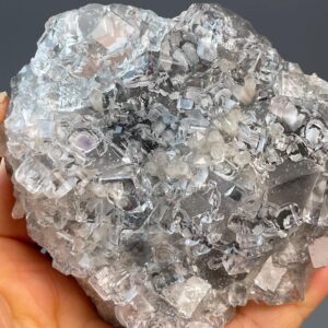 Fluorite Cluster - Cubic Crystals - Diamond-like Clarity - Zhejiang Origin - Collectible Gem