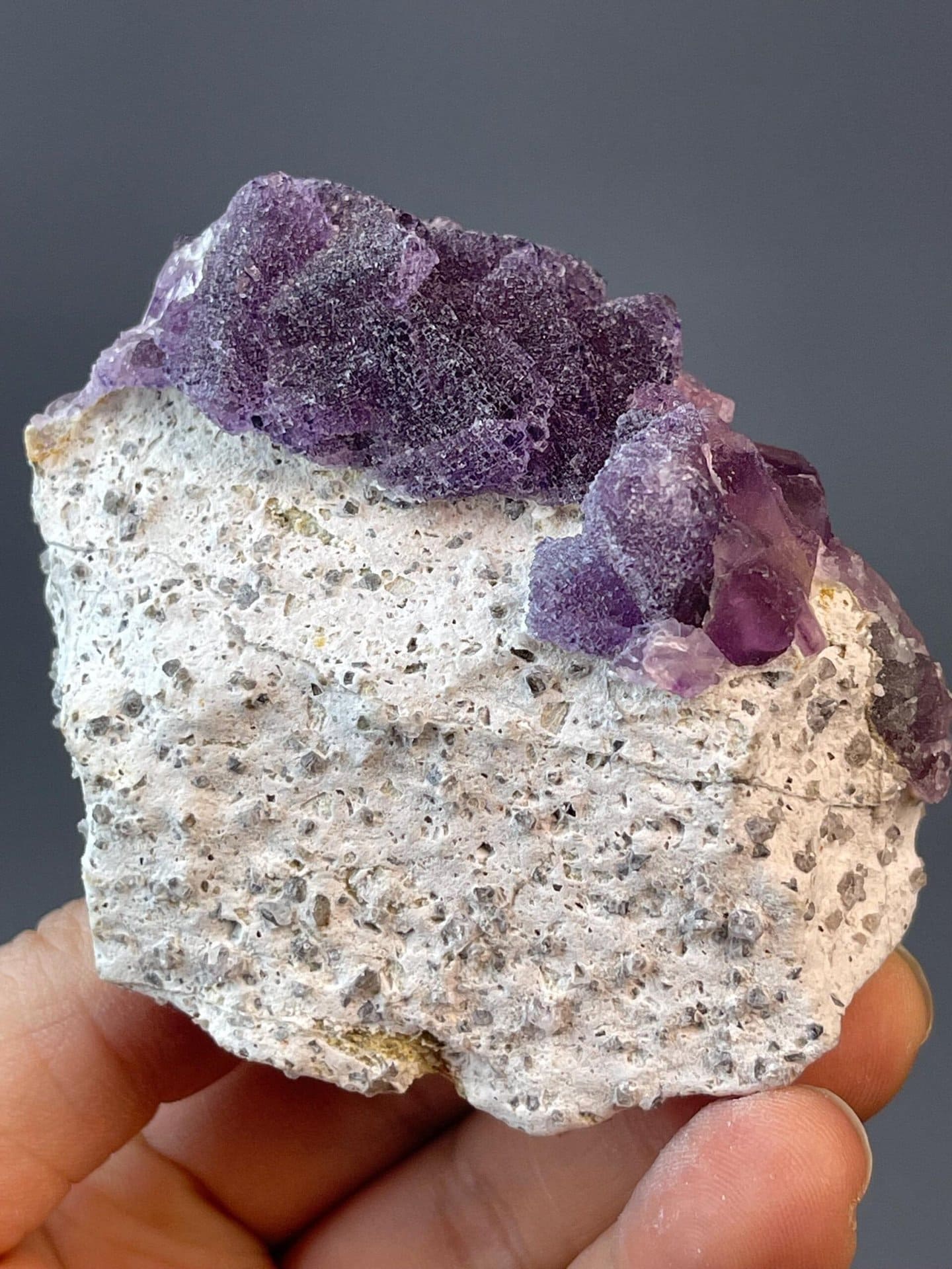 Collector octahedral fluorite from Guizhou old mine, China