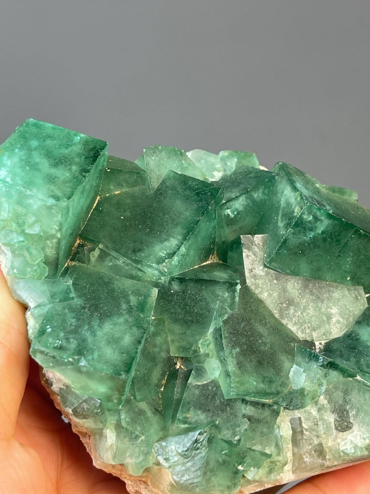 Green fluorite from Madagascar, 17.45 oz, vitreous luster