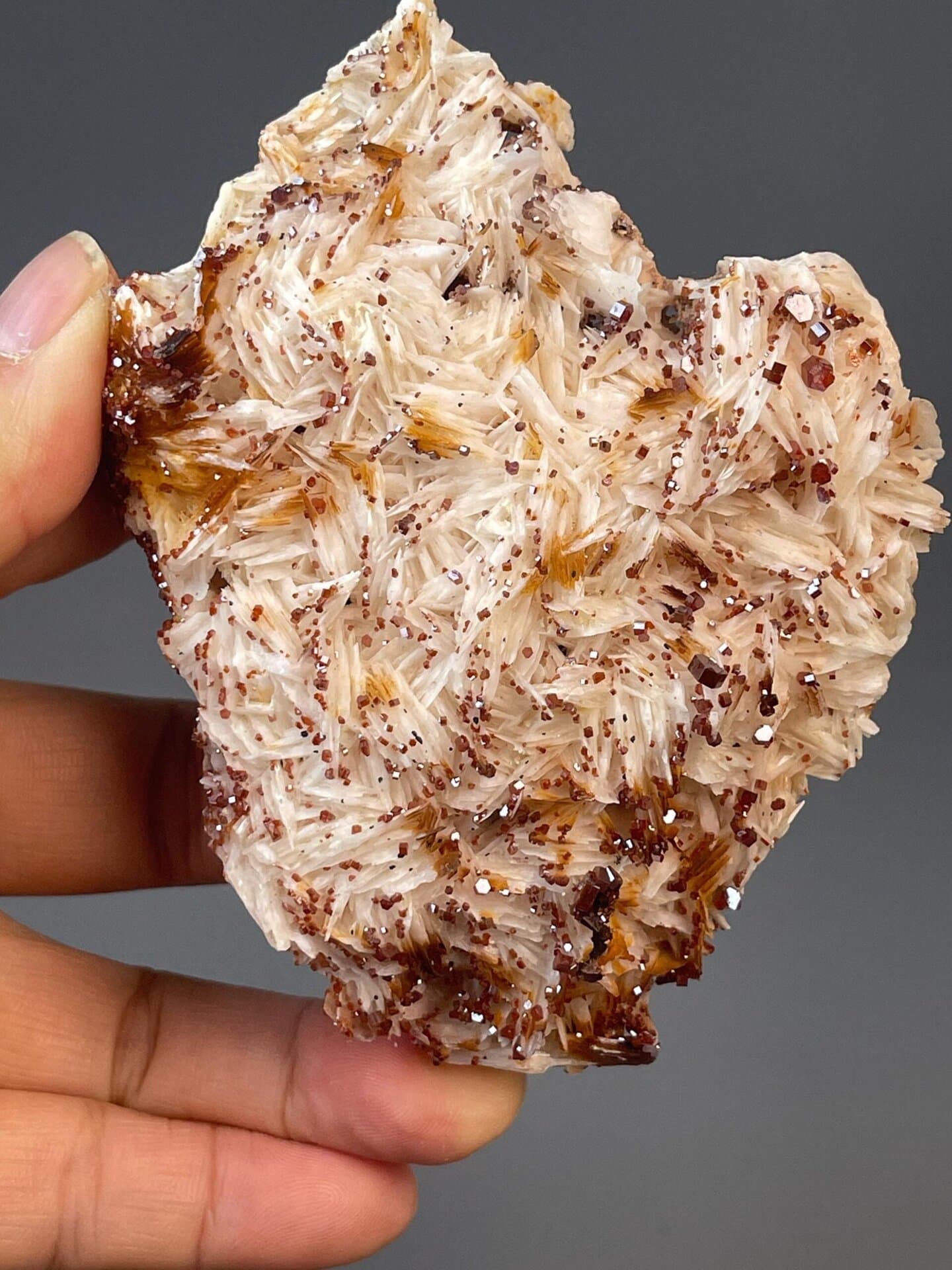 Moroccan vanadinite cluster, 8.11 oz, adamantine luster