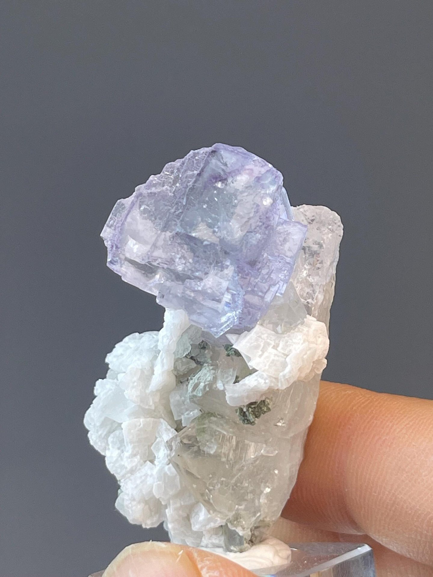 Yaogangxian blue rose fluorite with characteristic petal-like habit