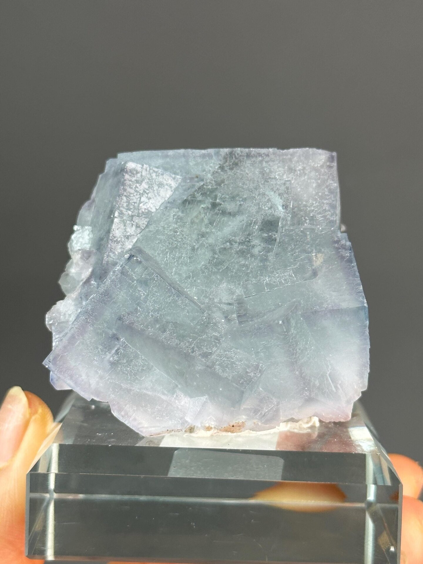 Twin fluorite Yaogangxian ruler scale reference