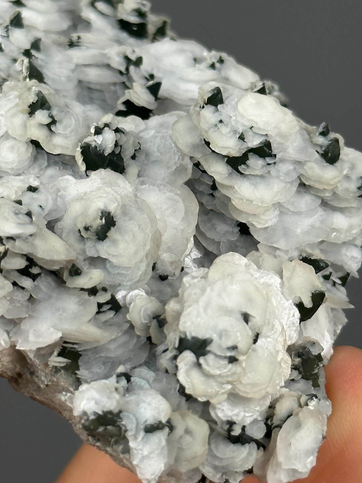 Calcite green quartz Inner Mongolia scale reference