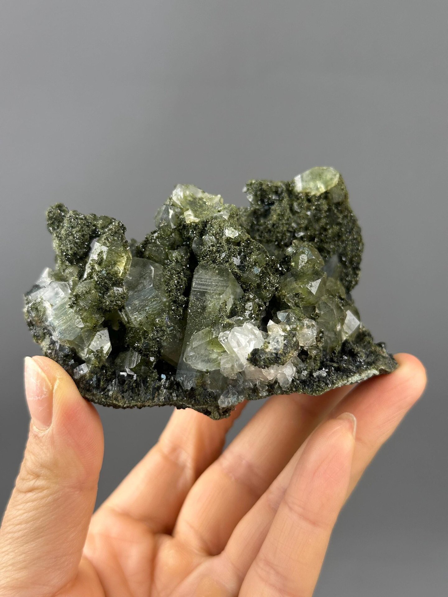Top view of garden quartz with inclusions Turkey