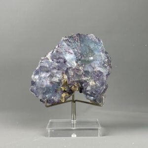 Fluorite Twin Specimen - Vibrant Purple-Blue - Etched Surface - Yaogangxian - Collector's Display Piece