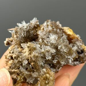 Gypsum Needle Crystals - Delicate Needle-Like Structure - China - Raw Mineral Specimen