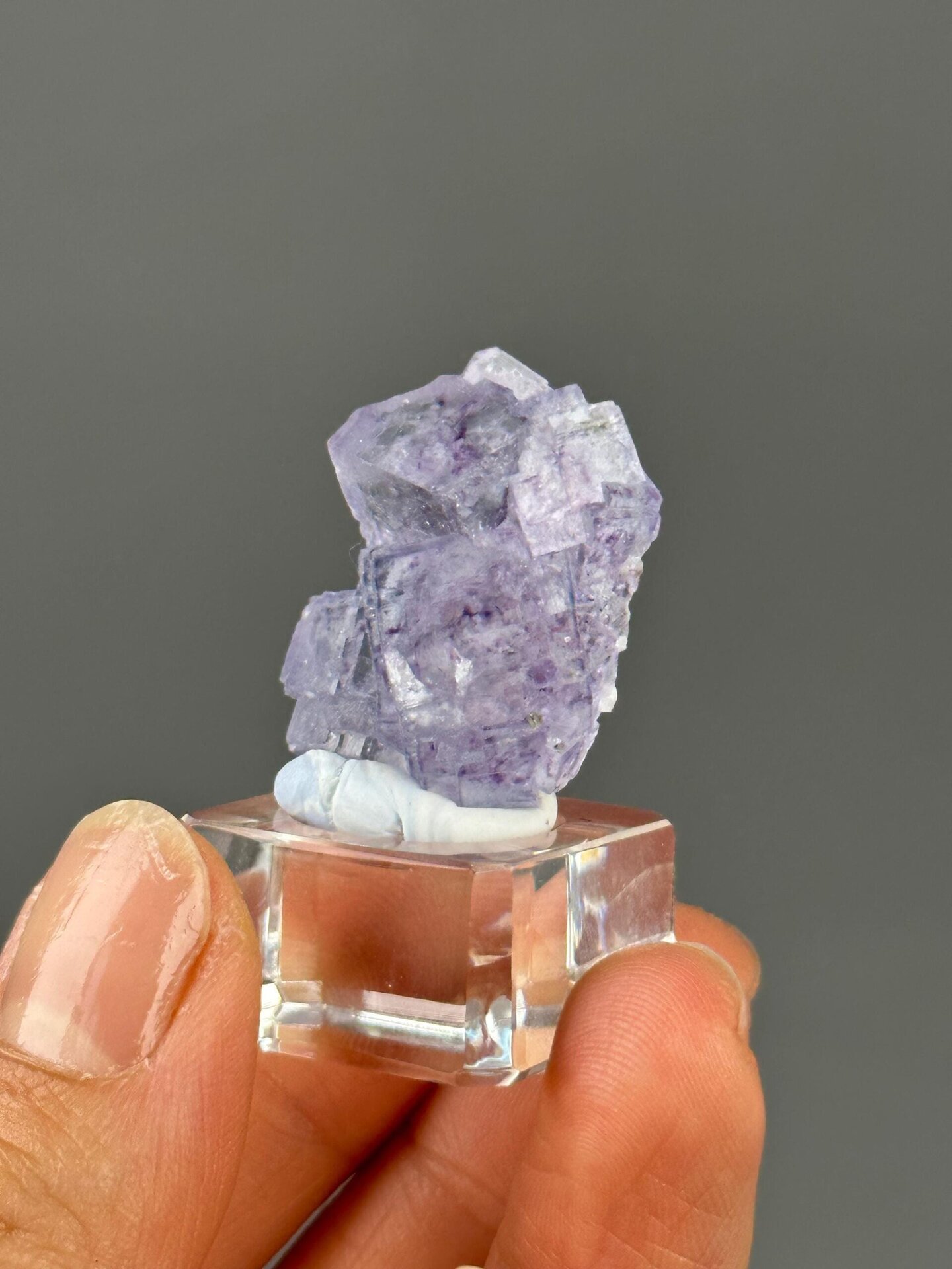 Fluorite twin junction and growth detail
